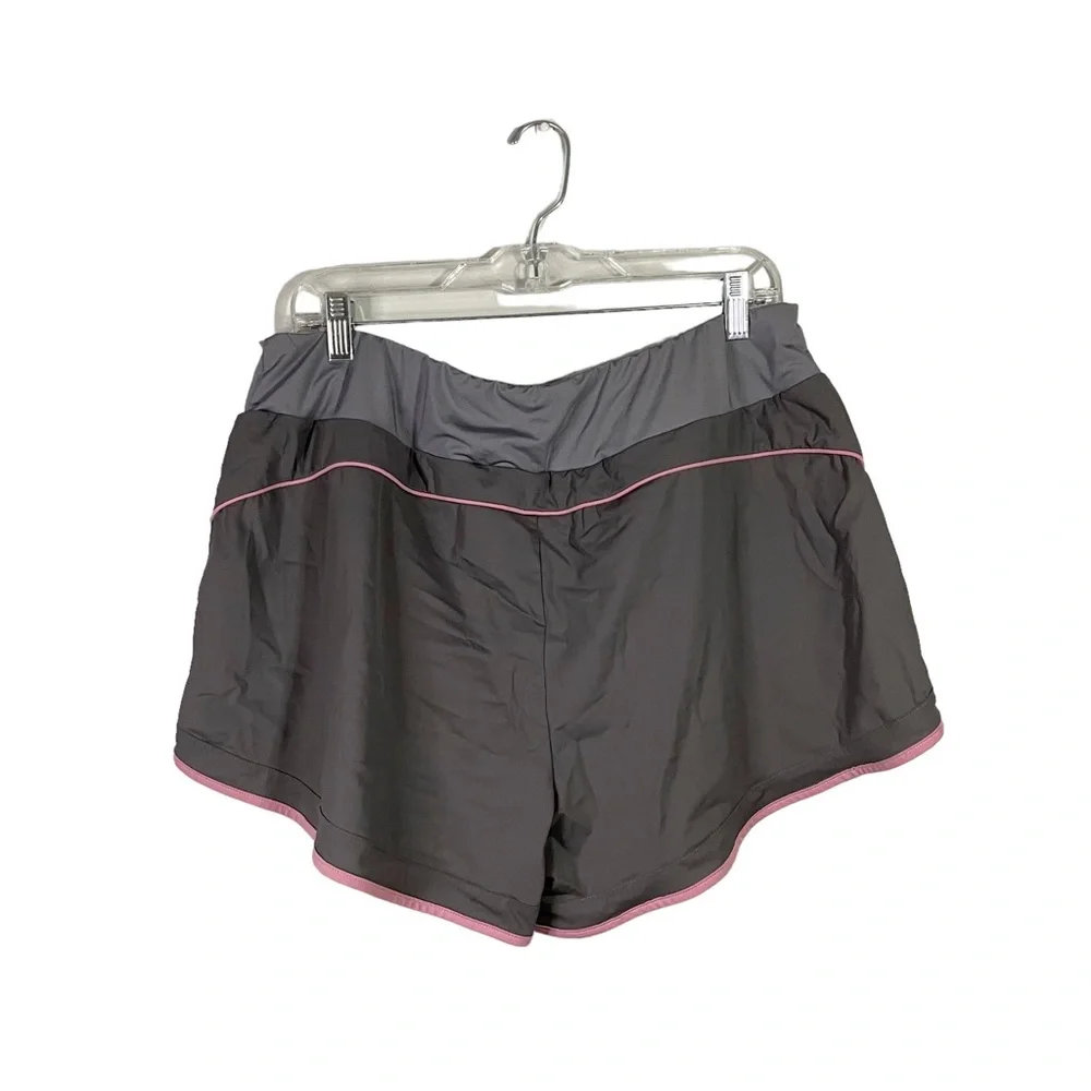 Fulbelle Athletic Activewear Casual Loungewear Shorts Grey Pink Size 2XL